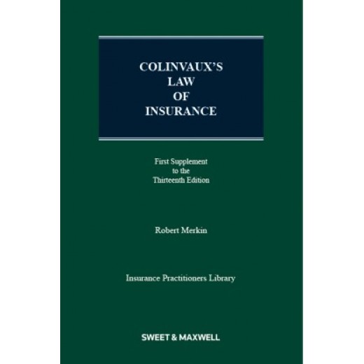 * Colinvaux's Law of Insurance 13th ed: 1st Supplement